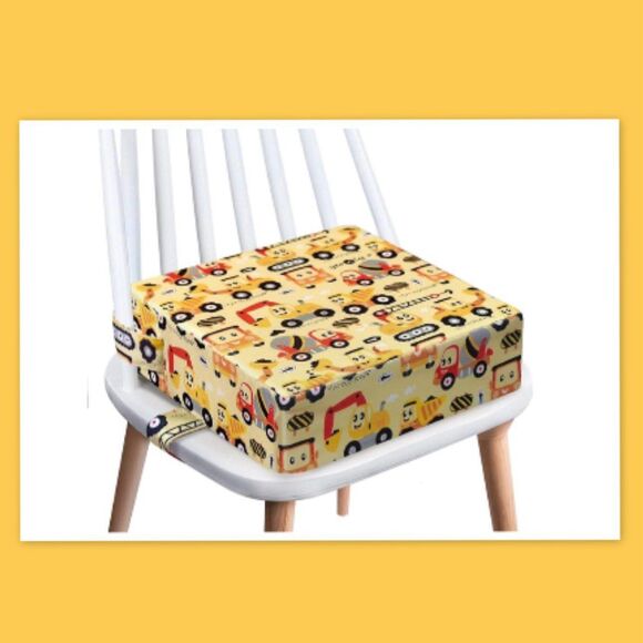 Yeroly Toddler Booster Seat for Dining Table, Washable, Engineering Vehicle - Picture 1 of 4